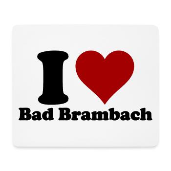 I Love Bad Brambach - Mouse Pad (horizontal) - white - Front