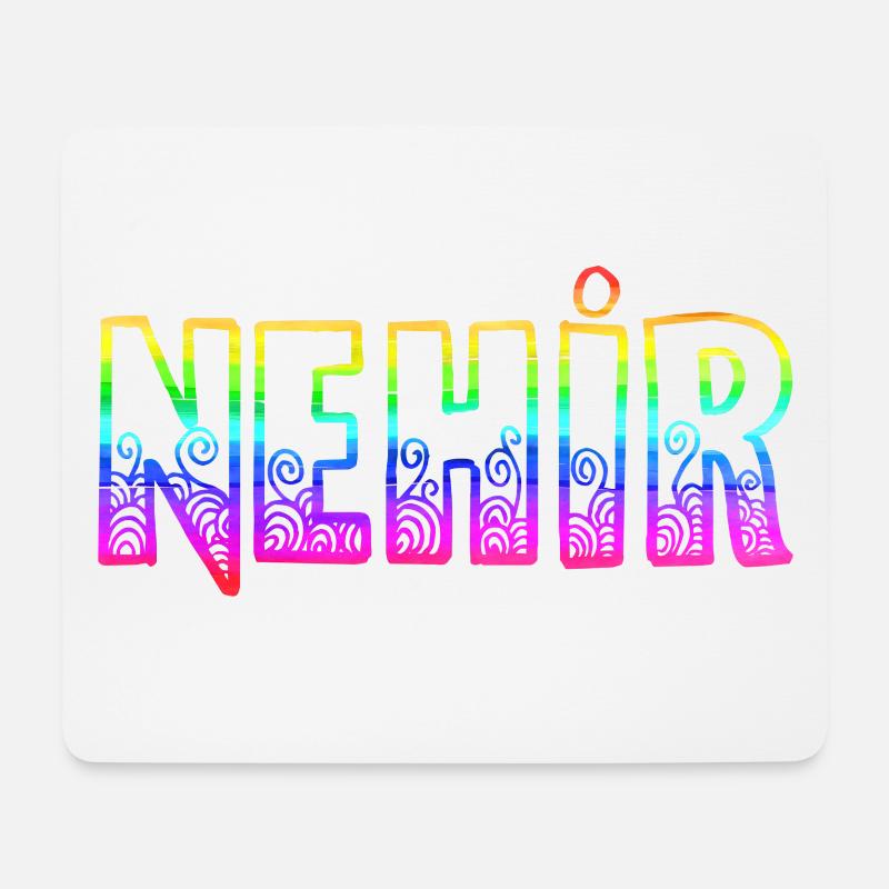 nehir rs regenbogen - Mousepad (Querformat) - Weiß