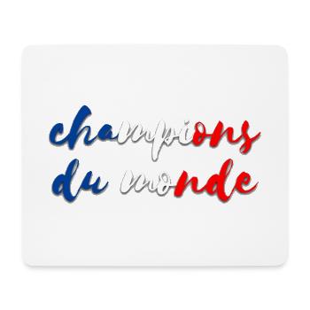 Champions du Monde - Mousepad (Querformat) - Weiß - Vorne