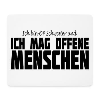 OP Schwester Operation Krankenschwester - Mousepad (Querformat) - Weiß - Vorne