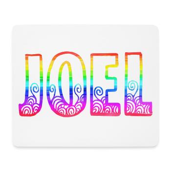 joel rs regenbogen - Mousepad (Querformat) - Weiß - Vorne