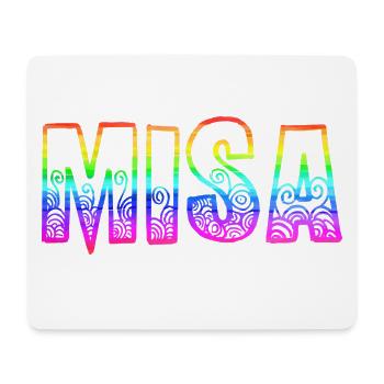 Misa RS Arc-en-ciel - Tapis de souris (format paysage) - blanc - Devant