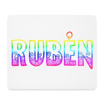rubén rs regenbogen - Mousepad (Querformat) - Weiß - Vorne