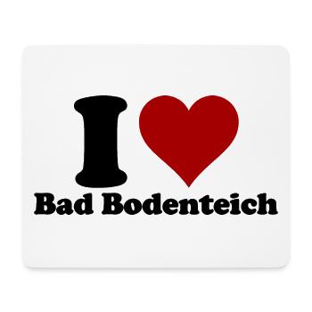 I Love Bad Bodenteich - Mousepad (Querformat) - Weiß - Vorne