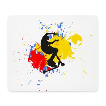 freestyle scooter - Mouse Pad (horizontal) - white - Front
