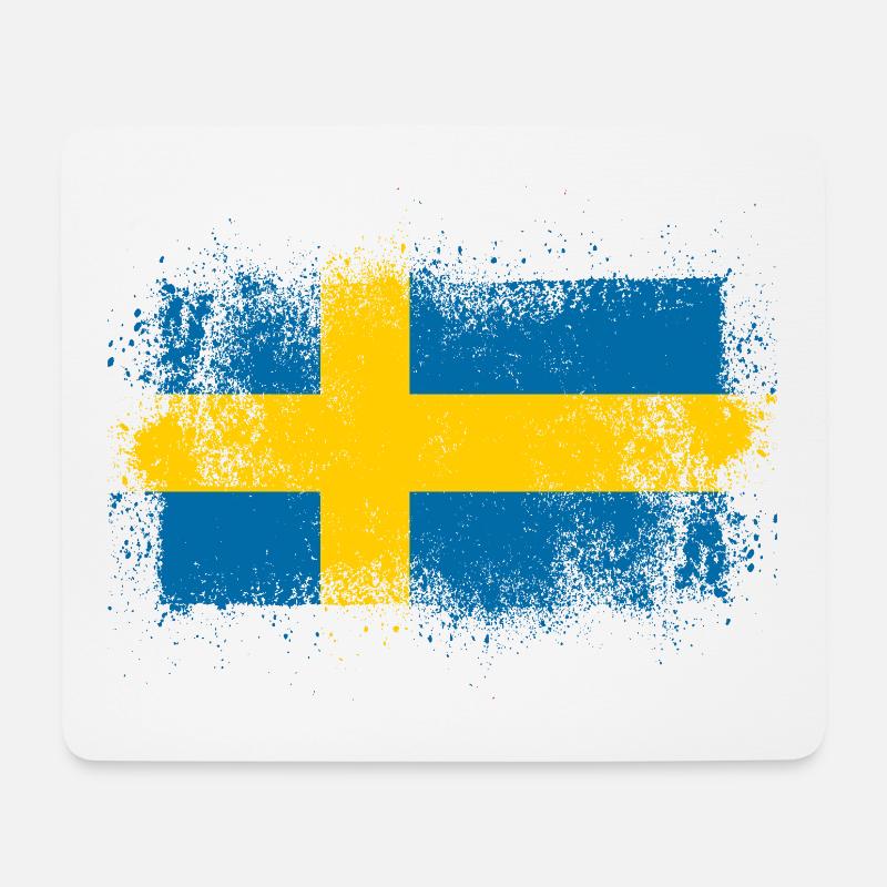 Sweden - Mouse Pad (horizontal) - white