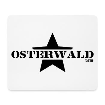 Osterwald logo clean - Mousepad (Querformat) - Weiß - Vorne