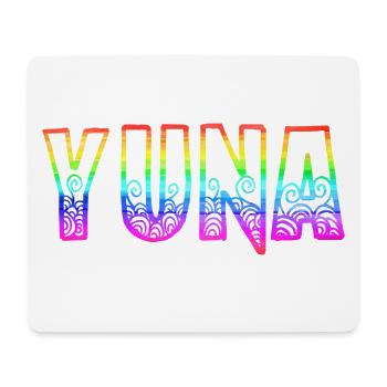 yuna rs arc-en-ciel - Tapis de souris (format paysage) - blanc - Devant
