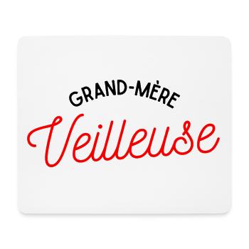 grand mère veilleuse merveilleuse mamie cadeau - Tapis de souris (format paysage) - blanc - Devant