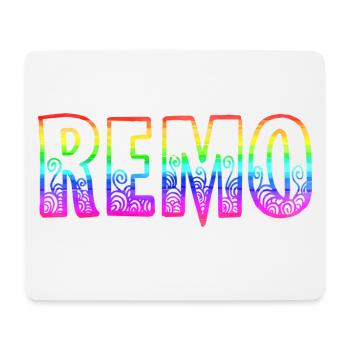 remo rs regenbogen - Mousepad (Querformat) - Weiß - Vorne