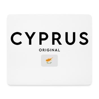 Drapeau chypriote, design minimaliste élégant - Tapis de souris (format paysage) - blanc - Devant