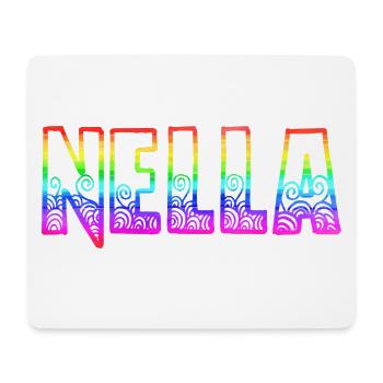 nella rs arc-en-ciel - Tapis de souris (format paysage) - blanc - Devant