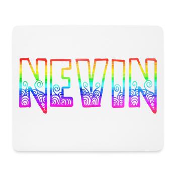 nevin rs regenbogen - Mousepad (Querformat) - Weiß - Vorne