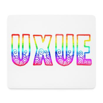 uxue rs regenbogen - Mousepad (Querformat) - Weiß - Vorne