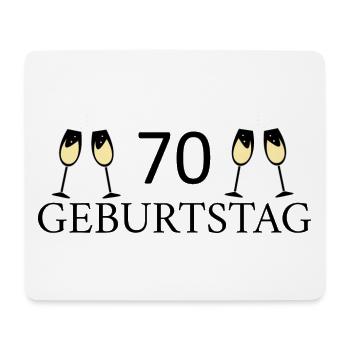 70th birthday 70 years - Mouse Pad (horizontal) - white - Front