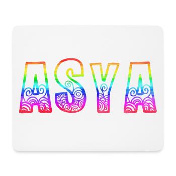 Asya RS Rainbow - Mouse Pad (horizontal) - white - Front