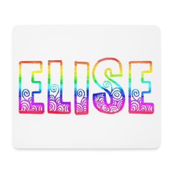 elise rs arc-en-ciel - Tapis de souris (format paysage) - blanc - Devant