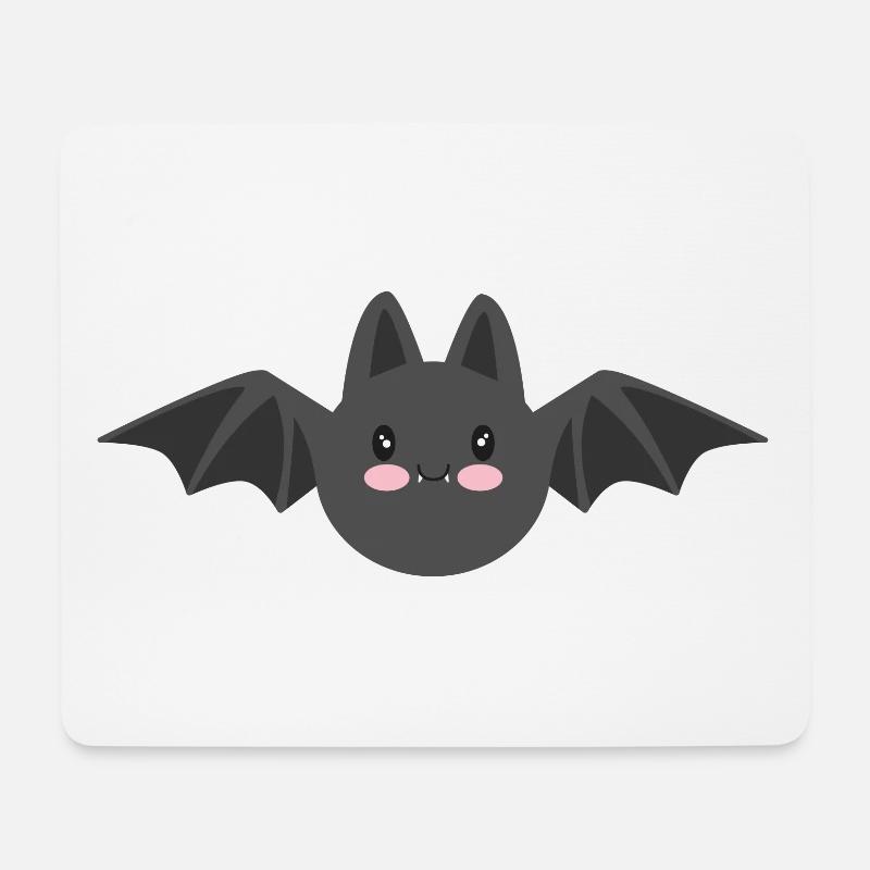 Fledermaus - Mousepad (Querformat) - Weiß
