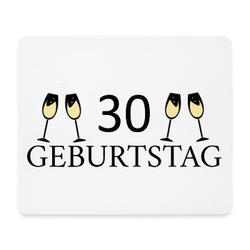 30e anniversaire 30 ans - Tapis de souris (format paysage) - blanc - Devant