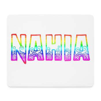 Nahia RS Arc-en-ciel - Tapis de souris (format paysage) - blanc - Devant