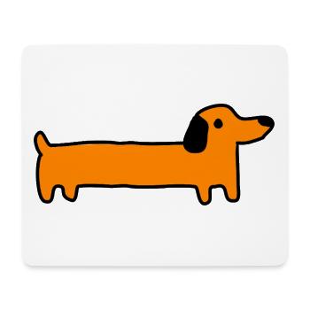 Dackel Hund Geschenk - Mousepad (Querformat) - Weiß - Vorne