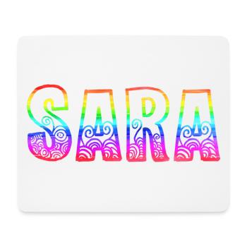 sara rs regenbogen - Mousepad (Querformat) - Weiß - Vorne