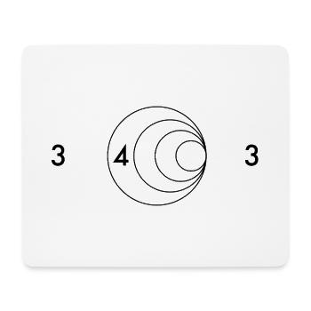 Speed of Sound Science T shirt - Mouse Pad (horizontal) - white - Front