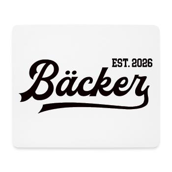Examen d’apprentissage en boulangerie Baker 2026 - Tapis de souris (format paysage) - blanc - Devant