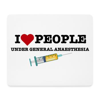 Funny Anesthesiologist Anesthetist Gift for Doctor - Mouse Pad (horizontal) - white - Front