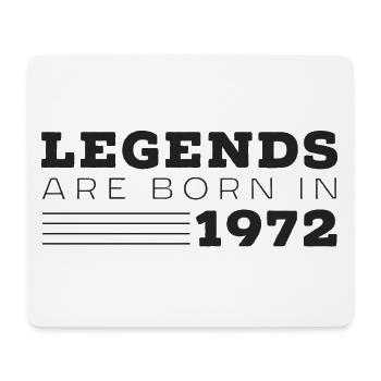 Legend born in 1972 Birthday Gift - Mouse Pad (horizontal) - white - Front