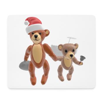 Christmas Bears 3D - Mouse Pad (horizontal) - white - Front