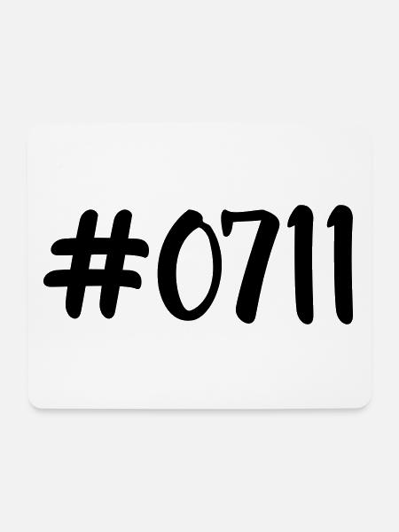#0711 - Mousepad (Querformat) - Weiß