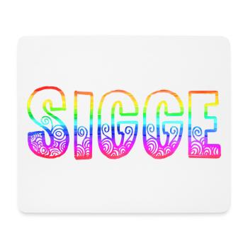 sigge rs arc-en-ciel - Tapis de souris (format paysage) - blanc - Devant