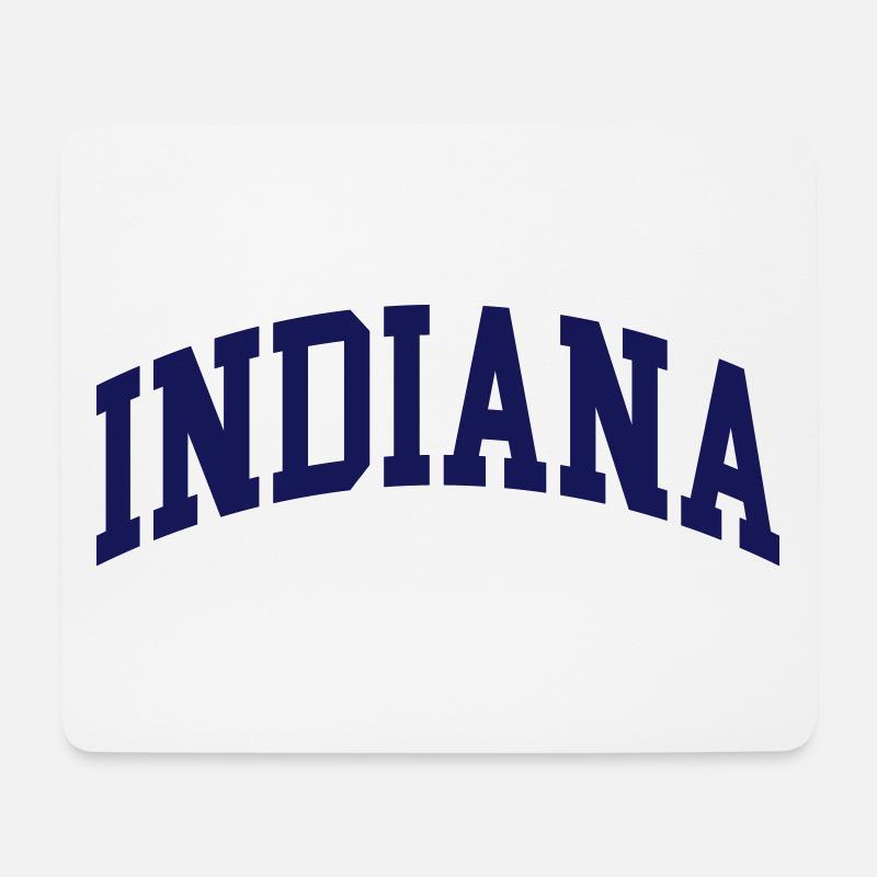Indiana - Mousepad (Querformat) - Weiß