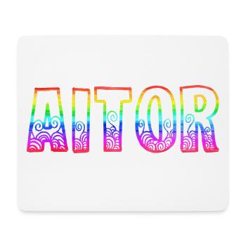 aitor rs regenbogen - Mousepad (Querformat) - Weiß - Vorne