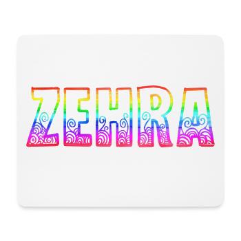Zehra RS Arc-en-ciel - Tapis de souris (format paysage) - blanc - Devant