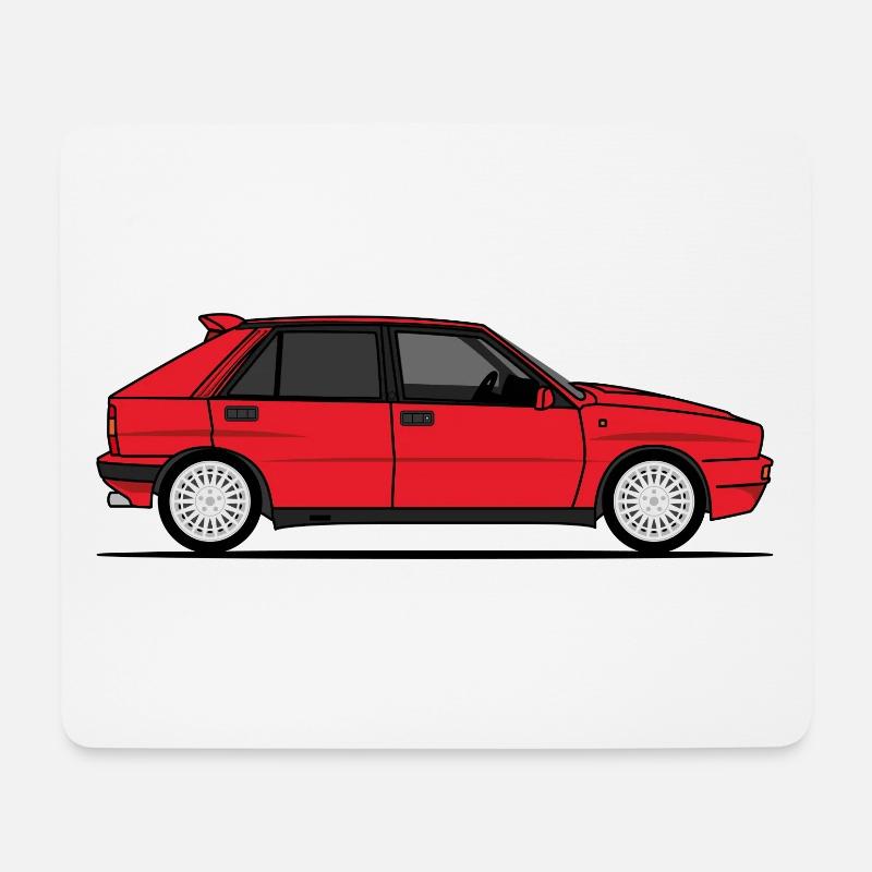 Delta Red - Mousepad (Querformat) - Weiß