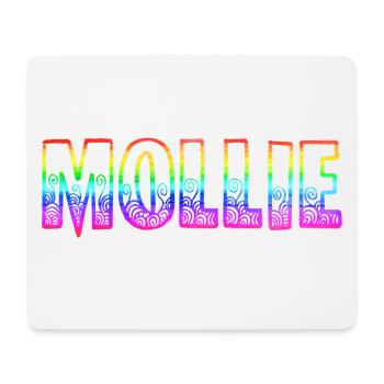 mollie rs arc-en-ciel - Tapis de souris (format paysage) - blanc - Devant