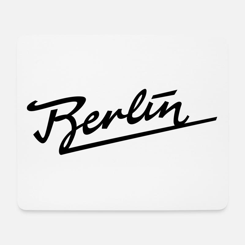 Berlin Logo - Mousepad (Querformat) - Weiß