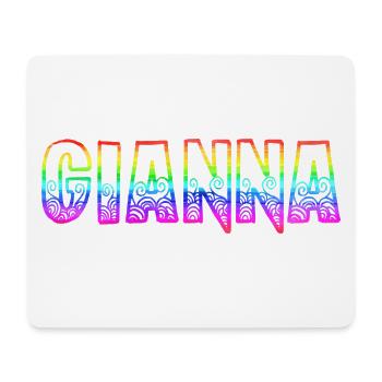 gianna rs arc-en-ciel - Tapis de souris (format paysage) - blanc - Devant