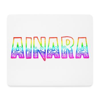 ainara rs arc-en-ciel - Tapis de souris (format paysage) - blanc - Devant
