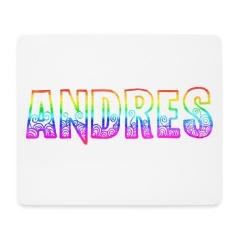 Andres RS Arc-en-ciel - Tapis de souris (format paysage) - blanc - Devant