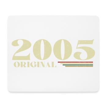 Original 2005 Vintage 2005 anniversaire 2005 rétro - Tapis de souris (format paysage) - blanc - Devant