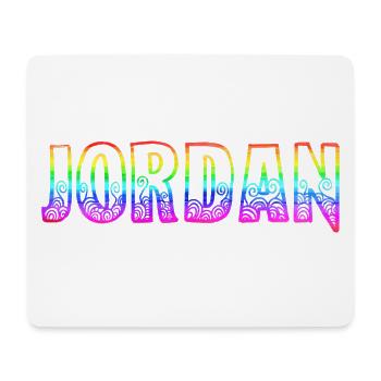 jordan rs arc-en-ciel - Tapis de souris (format paysage) - blanc - Devant