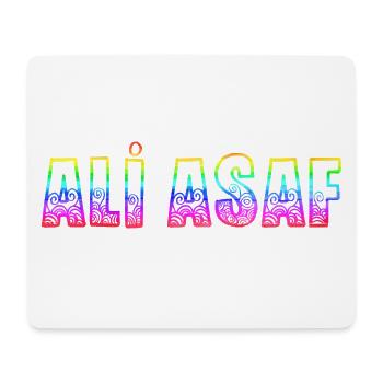 Ali Asaf RS Rainbow - Mouse Pad (horizontal) - white - Front
