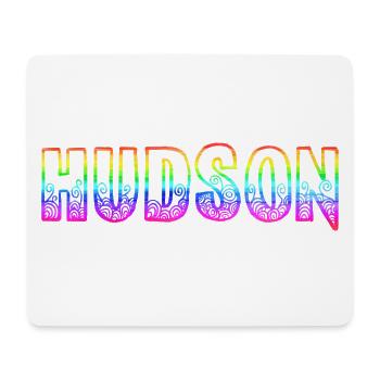 hudson rs regenbogen - Mousepad (Querformat) - Weiß - Vorne
