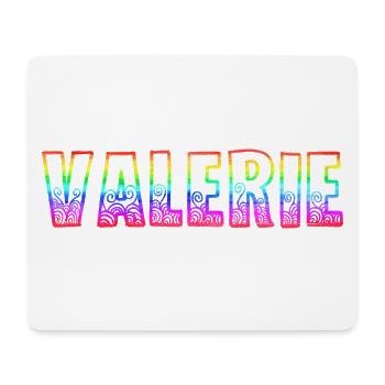 valérie rs arc-en-ciel - Tapis de souris (format paysage) - blanc - Devant