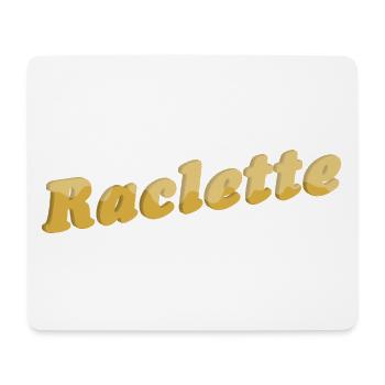 Raclette Cheese Lettering 3D - Mouse Pad (horizontal) - white - Front