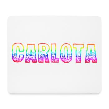 carlota rs regenbogen - Mousepad (Querformat) - Weiß - Vorne