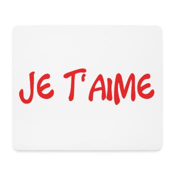 I LOVE YOU. LOVE. COUPLE. JUST MARRIED. Bachelorette party - Mouse Pad (horizontal) - white - Front